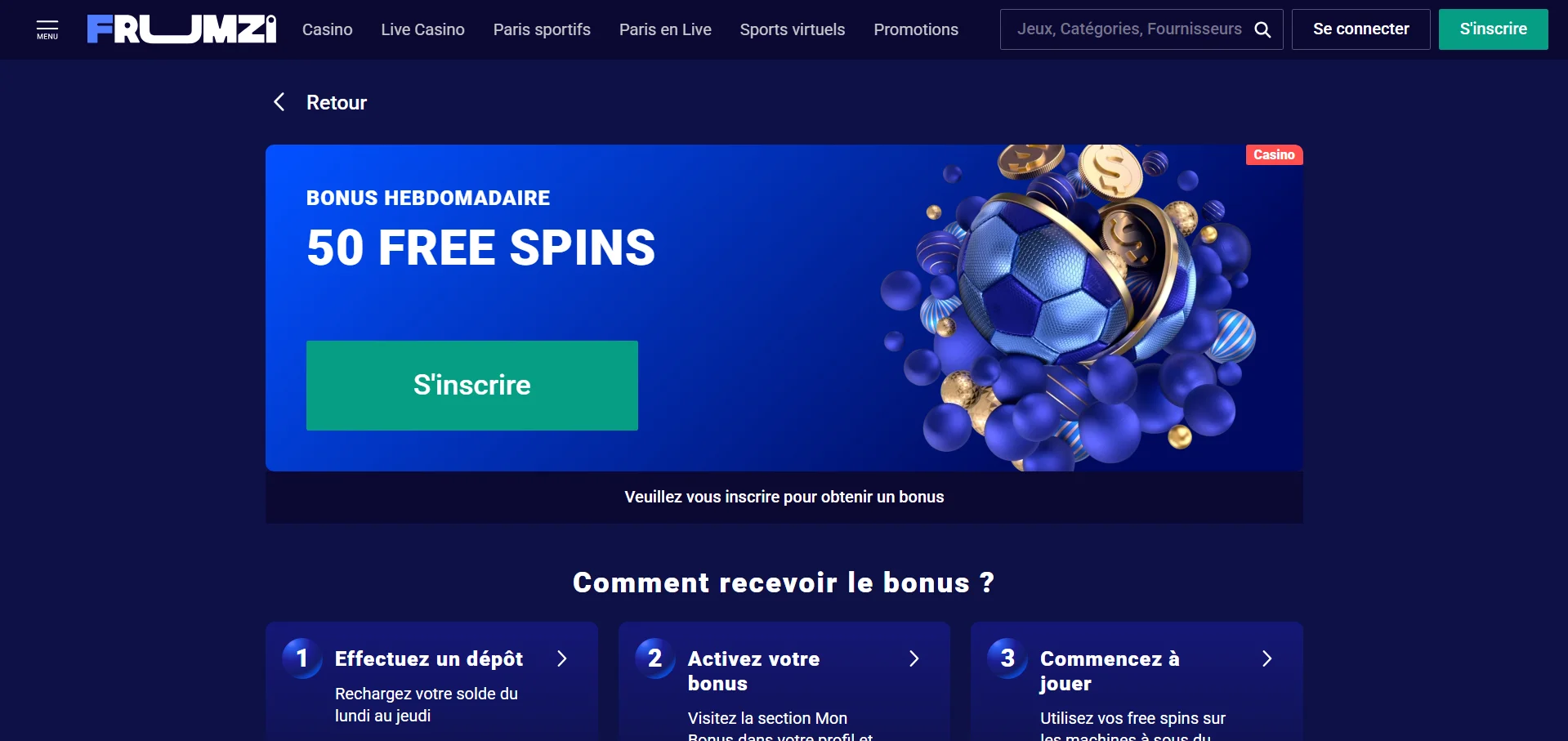 Frumzi casino code bonus